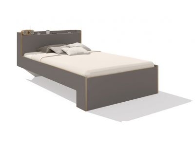 Nook Single Bed Anthracite Müller Möbelwerkstätten 